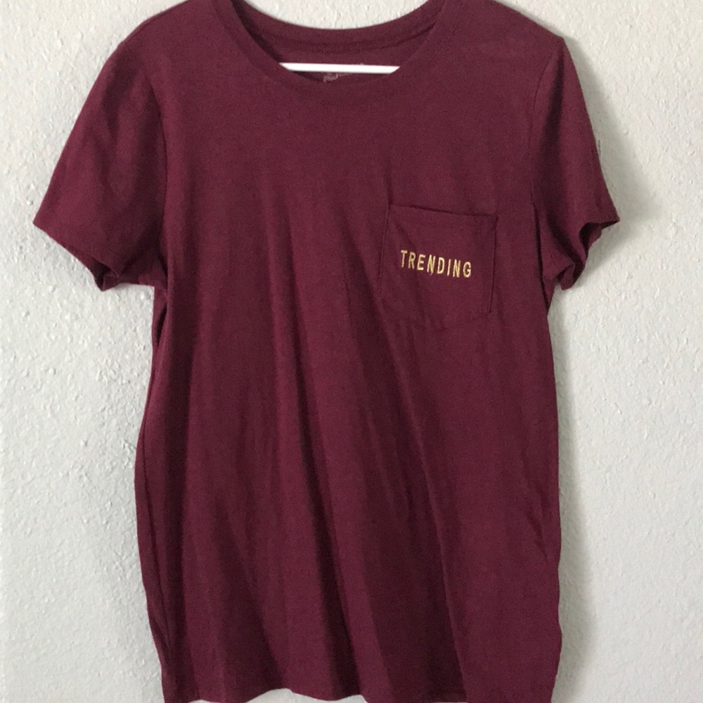 burgundy trending  shirt
